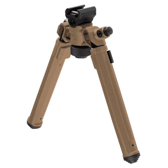 Magpul MAG941FDE Bipod 1913 Picatinny Rail Attachment, Flat Dark Earth Mil-Spec Anodized Aluminum, 6.80-10.30" Vertical Adjustment, Rubber Feet for AR-Platform Magpul MAG941FDE Bipod 1913 Picatinny Rail Attachment, Flat Dark Earth Mil-Spec Anodized Aluminum, 6.80-10.30" Vertical Adjustment, Rubber Feet for AR-Platform
